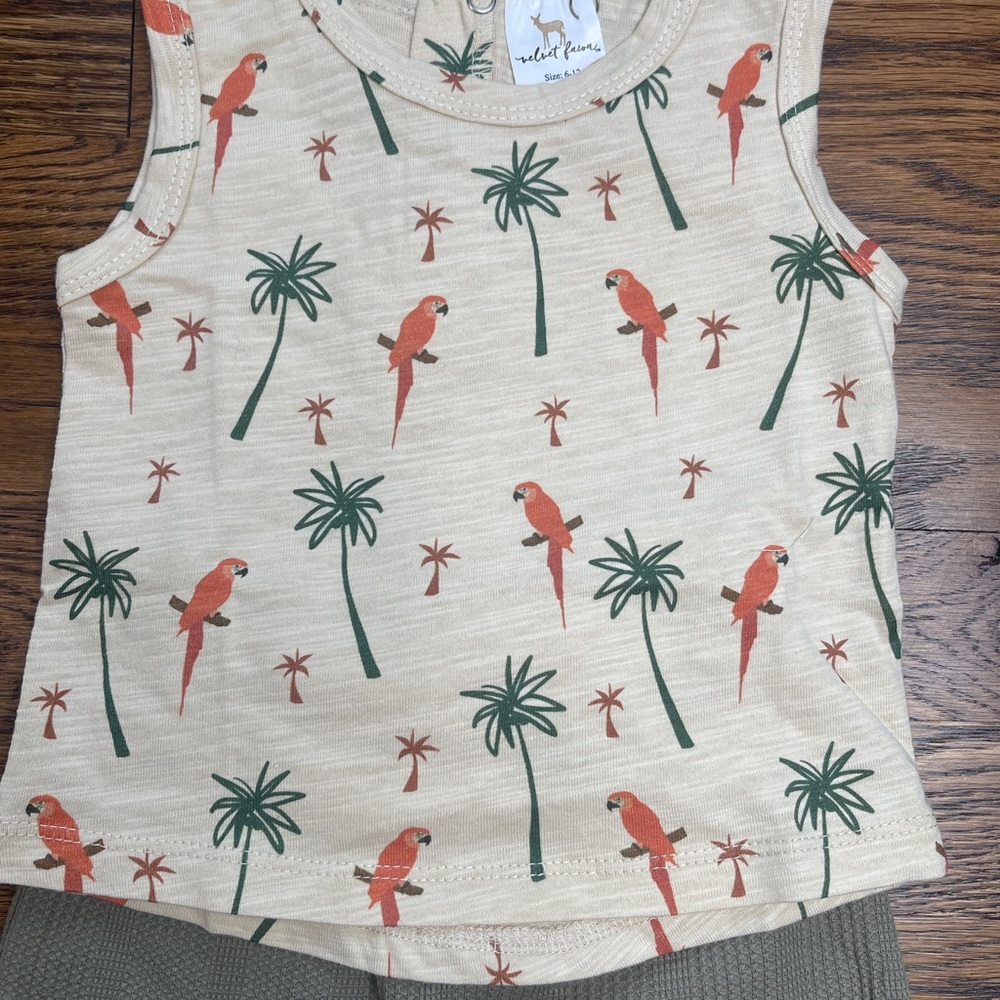 Kids Tropical Print Matching Set - Picture 7 of 10